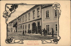 Szechenyi Utcza Udvozlet Egerbol, Hungary Postcard Postcard