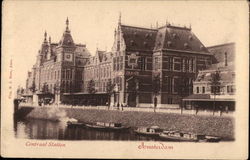 Central Station Amsterdam, Netherlands Benelux Countries Postcard Postcard