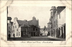 Town House and Cross in Inverkeithing Postcard