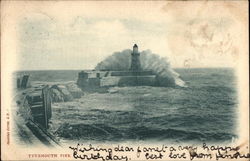 Tynemouth Pier and Lighthouse Postcard