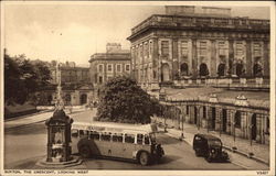 The Crescent, Looking West Buxton, England Postcard Postcard