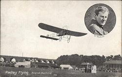 James Radley Flying A Bleriot Machine Postcard