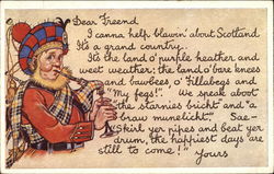 Message from Scotland Postcard