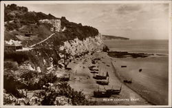 Looking East Along the Shore Beer, England Postcard Postcard