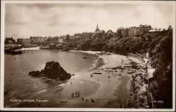 View of Tenby from the North Shore Postcard