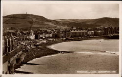 Promenade & Sands Aberystwyth, Wales Postcard Postcard