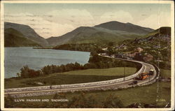 Llyn Padarn and Snowdon Llanberis, Wales Postcard Postcard