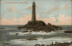 The Longship Lightouse Postcard