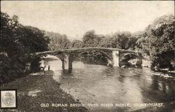 The Old Roman Bridge over River Ribble Postcard