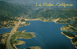 Helicopter View of Los Gatos California Postcard Postcard