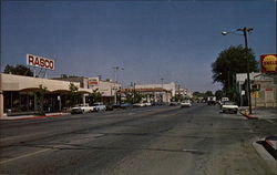 Street view, Colusa, California Postcard