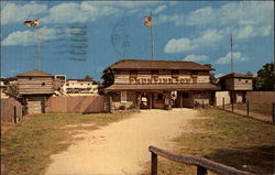 The Fort, Frontier Town Entrance Postcard