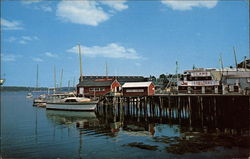 Lobsterman's Wharf East Boothbay, ME Postcard Postcard