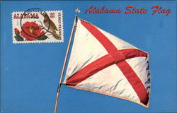 State Flag of Alabama Flags Postcard Postcard