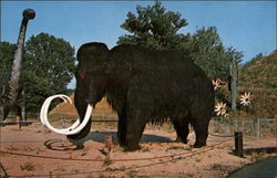 Prehistoric Elephant, Prehistoric Forest Postcard