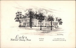 Lutz's Hotel and Dining Room Postcard