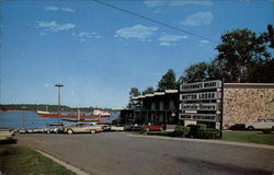 St. Clair Fisherman's Wharf Restaurant and Motor Lodge Michigan Postcard Postcard