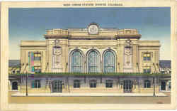 Union Station Denver, CO Postcard Postcard