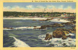 View of Carmel Bay from Scenic Drive Postcard