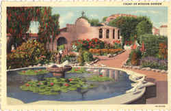 Front Of Mission Garden Postcard