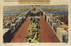 Rockefeller Center Observation Roof Atop R.C.A. Building Postcard