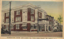 Washington House And Lamb's Sea Food Restaurant Mount Holly, NJ Postcard Postcard