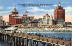 View From Million Dollar Pier Showing Shelburne Postcard