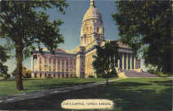 Stae Capitol Topeka, KS Postcard Postcard