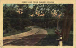 Greetings From Girard Kansas Postcard Postcard