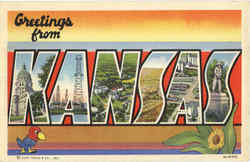 Greetings From Kansas Postcard Postcard