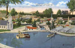 Portion Of Miniature City Traverse City, MI Postcard Postcard