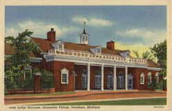 Gate Lodge Entrance, Greenfield Village Postcard