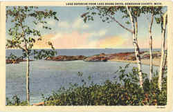 Lake Superior From Lake Shore Drive Keweenaw County, MI Postcard Postcard