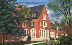 Campbell Hall, Michigan State College Postcard