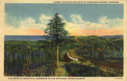 Along The Mountain Drive In Keweenaw County Michigan Postcard Postcard