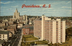 View of Downtown Providence Rhode Island Postcard Postcard