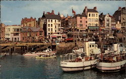 The Harbour Bridlington, England Yorkshire Postcard Postcard