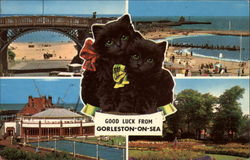 Good Luck - Various Views of Town Gorleston-on-Sea, England Postcard Postcard