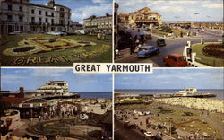 Various Views of Town Great Yarmouth, England Norfolk Postcard Postcard