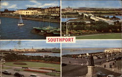 Scenic Views of Southport, England Postcard