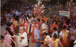 The Donation Parade Thailand Southeast Asia Postcard Postcard