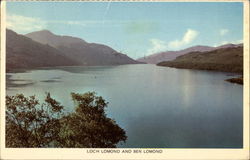 Loch Lomond and Ben Lomond in Scotland United Kingdom Postcard Postcard