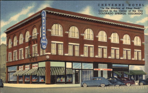 Cheyenne Hotel Colorado Springs CO   Card00132 Fr 