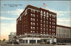 New Lincoln-Douglas Hotel Quincy, IL Postcard Postcard