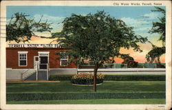 City Water Works Terrell, TX Postcard Postcard