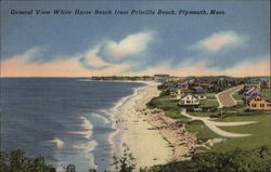 General View White Horse Beach from Priscilla Beach Plymouth, MA Postcard Postcard