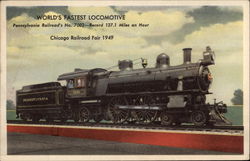 World's Fastest Locomotive Locomotives Postcard Postcard