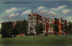 Providence College Rhode Island Postcard Postcard