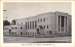 First Church of Christ Hoopeston, IL Postcard Postcard