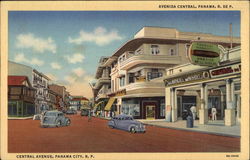 Central Avenue Panama City, Panama Postcard Postcard